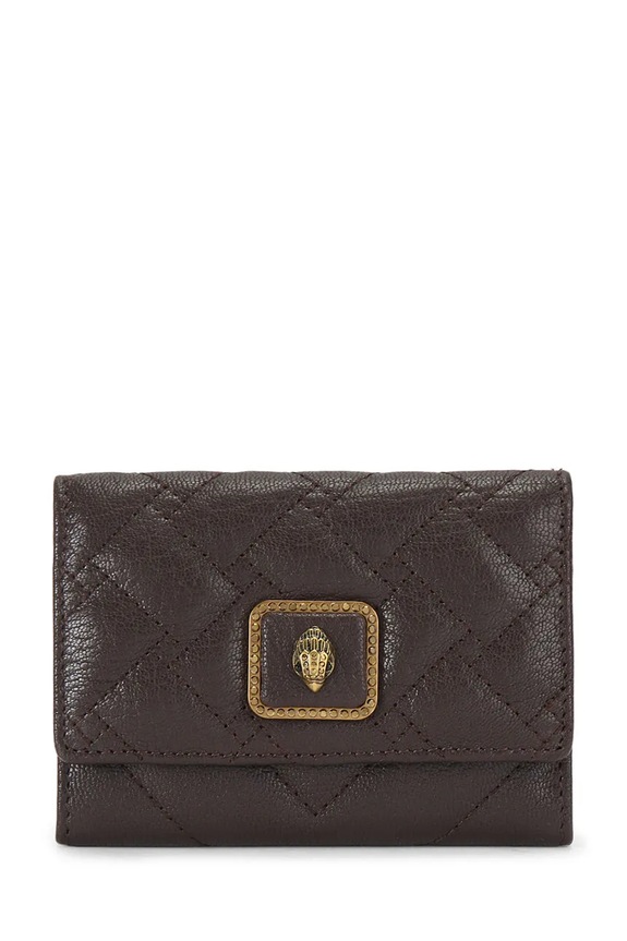 Kožni etui za kartice Kurt Geiger London Pimlico bez uzorka smeđa 5375931109