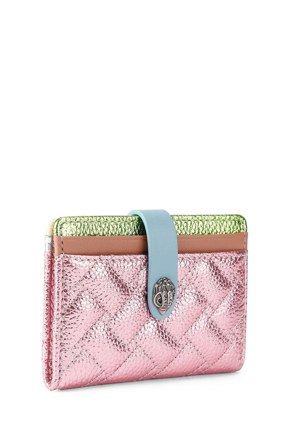 Kurt Geiger London card-holder din piele Kensington 5018499109 roz SS26