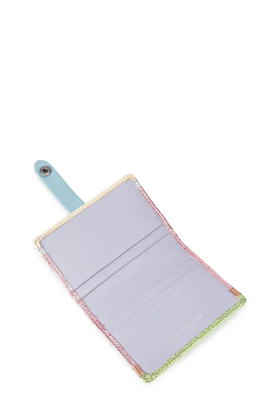 Kurt Geiger London card-holder din piele Kensington roz 5018499109