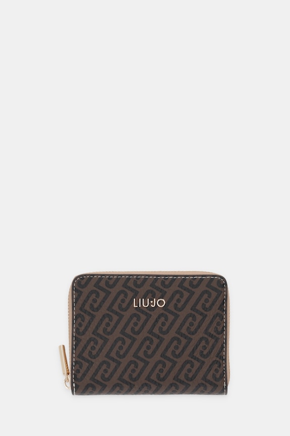 Liu Jo portfel imitacja skóry licowej brązowy AA6156.E1118