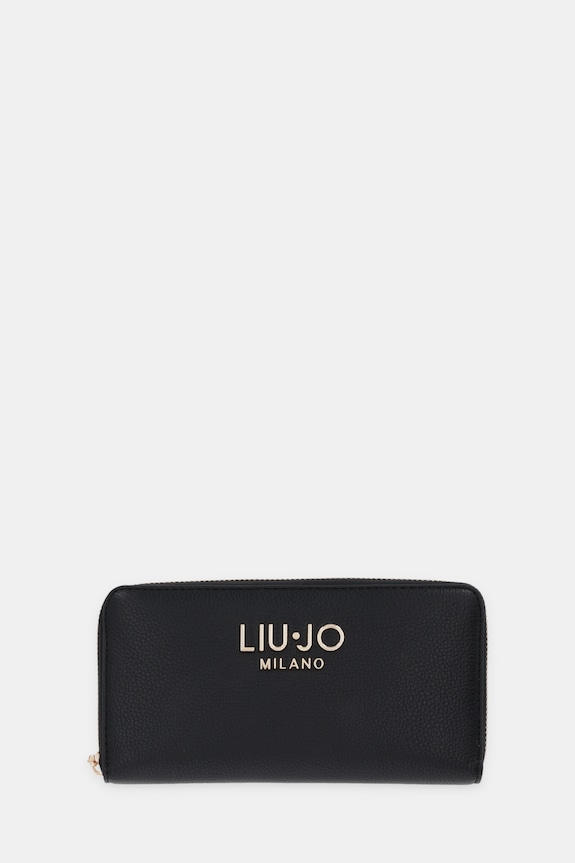 Liu Jo portfel imitacja skóry licowej czarny AA6170.E1012