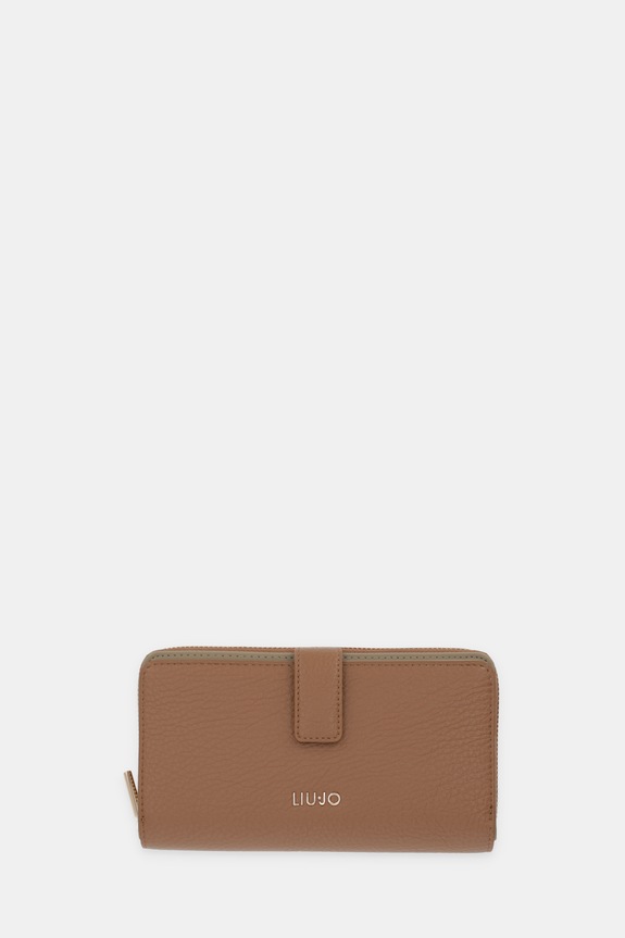 Liu Jo portafoglio finta pelle fiore marrone AA6201.E1109