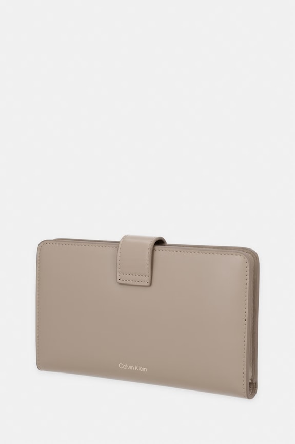 Calvin Klein portfel damski skórzany LV04F1108G beżowy SS26