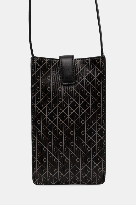 Akcesoria Calvin Klein etui damskie z imitacji skóry LV04F1115G czarny