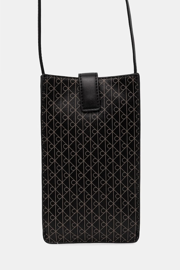 Akcesoria Calvin Klein etui damskie z imitacji skóry LV04F1115G czarny