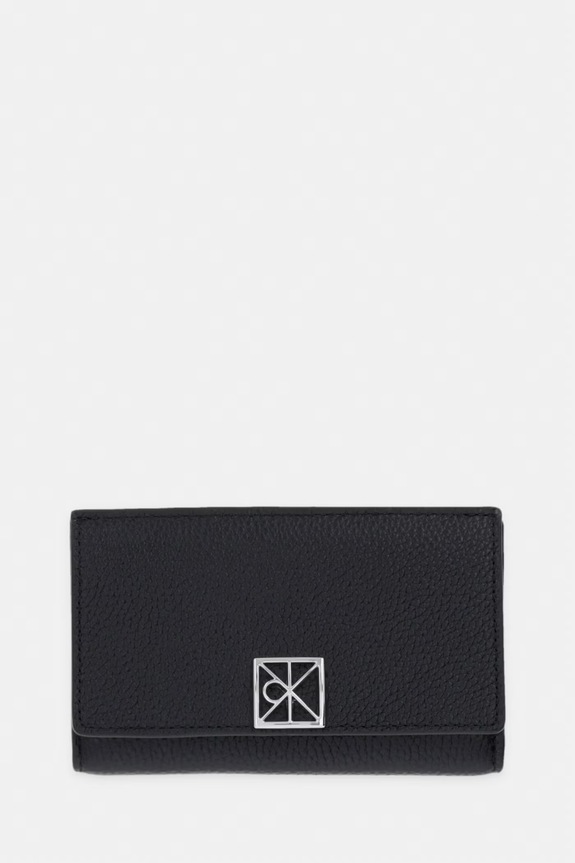 Calvin Klein etui na karty damskie skórzane czarny LV04F1127G