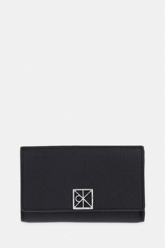 Calvin Klein etui na karty damskie skórzane czarny LV04F1127G