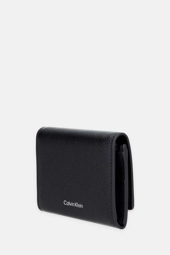 Calvin Klein portfel RFID damski skórzany LV04F1128G czarny SS26