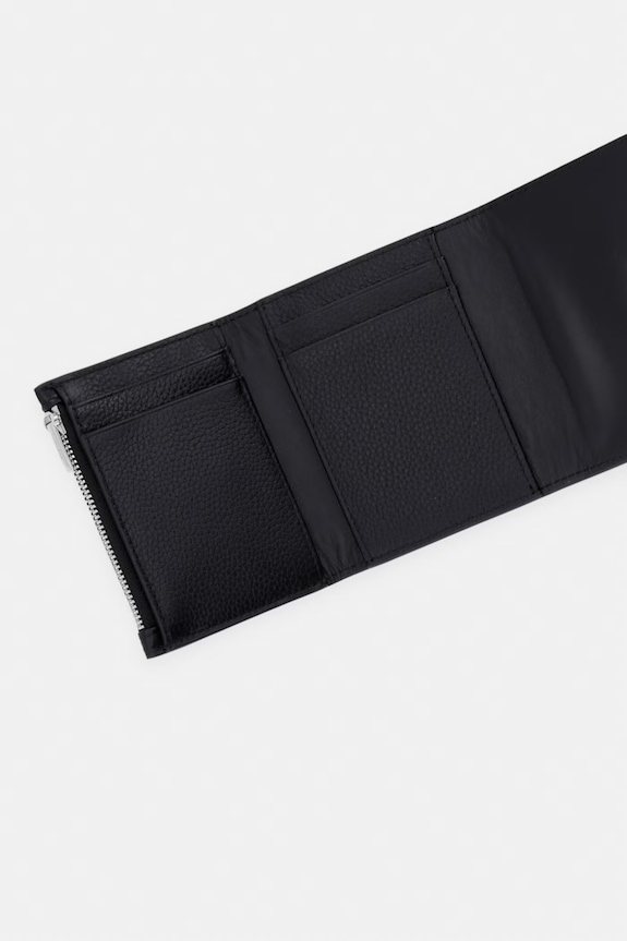 Akcesoria Calvin Klein portfel RFID damski skórzany LV04F1128G czarny