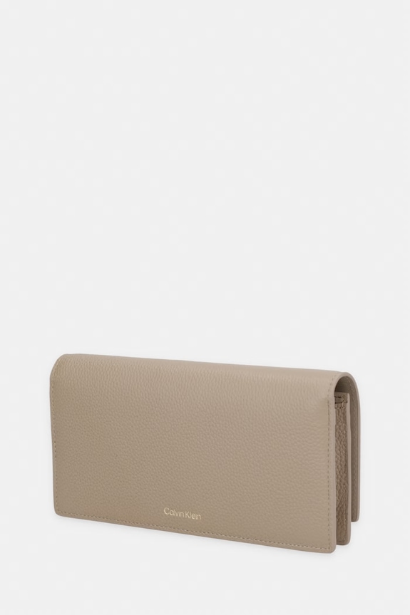 Calvin Klein portfel damski skórzany LV04F1129G beżowy SS26
