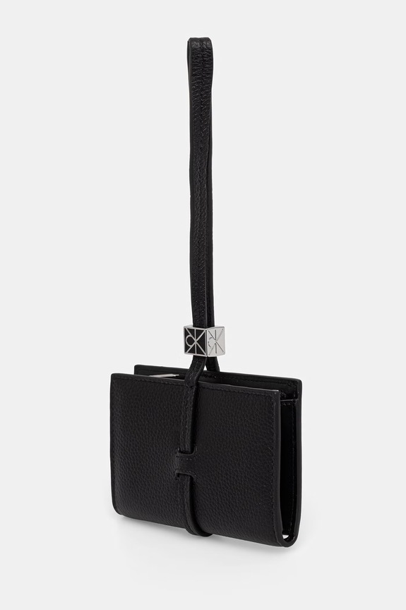 Calvin Klein peňaženka dámska kožená čierna LV04F1130G