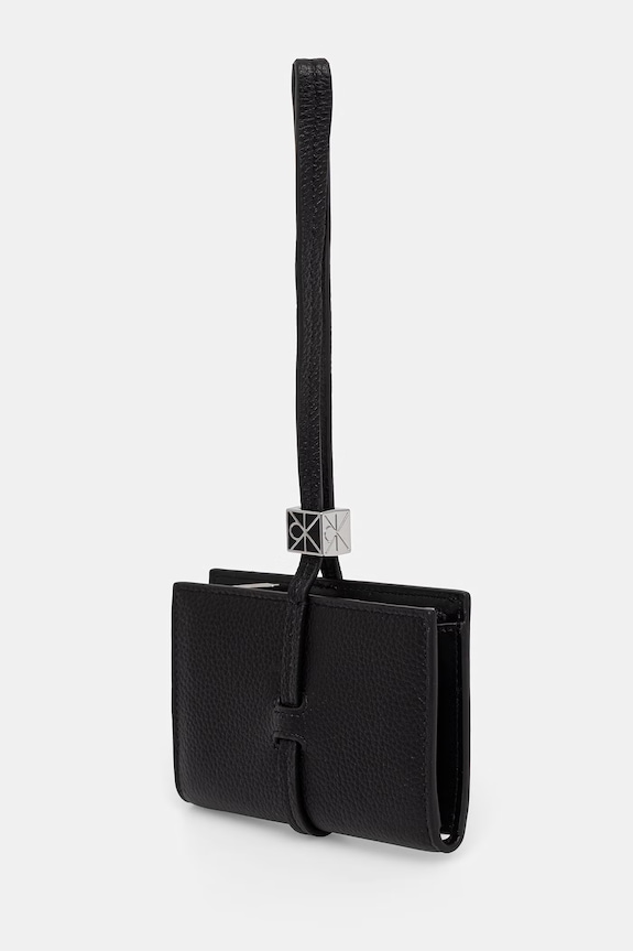 Calvin Klein peňaženka dámska kožená čierna LV04F1130G