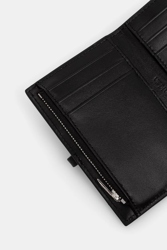 Calvin Klein peňaženka dámska kožená LV04F1130G čierna