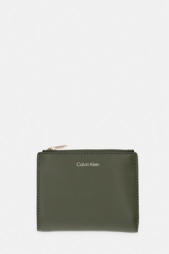 Calvin Klein portofel de damă cu imitație de piele verde LV04F1135G