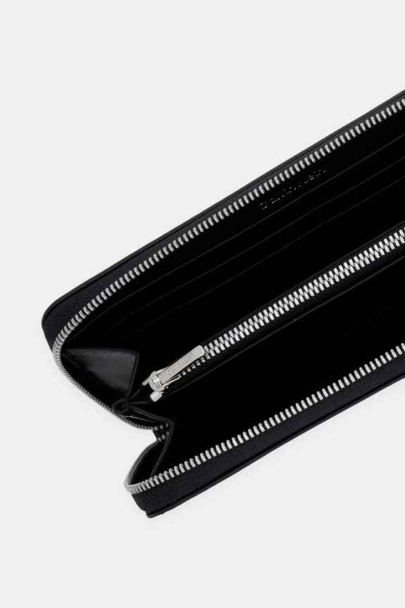 Doplnky Calvin Klein RFID peňaženka dámska kožená LV04F1151G čierna