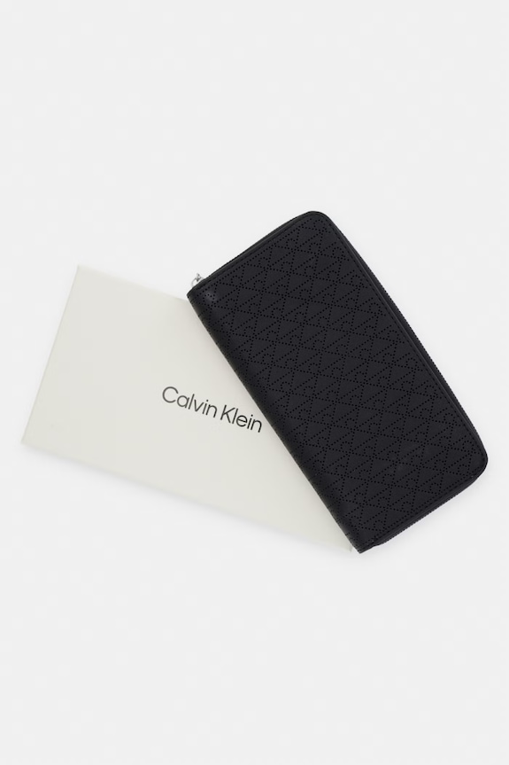 Calvin Klein RFID peňaženka dámska kožená LV04F1151G čierna