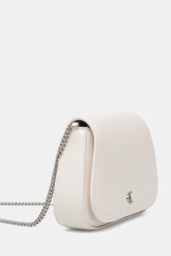 Calvin Klein torebka crossbody damska z imitacji skóry LV04F1153G biały SS26