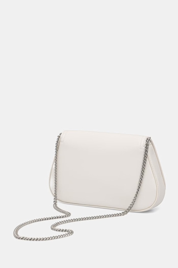 Akcesoria Calvin Klein torebka crossbody damska z imitacji skóry LV04F1153G biały