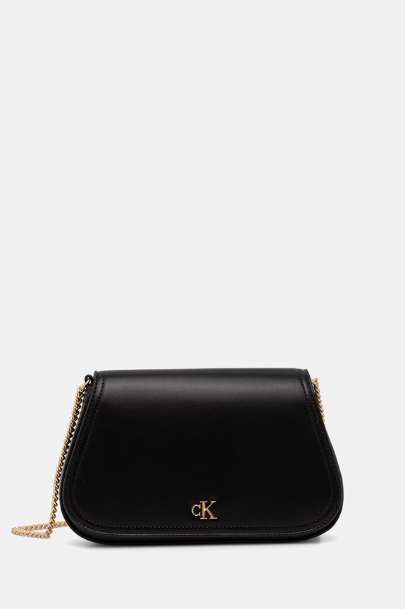 Calvin Klein torebka crossbody damska z imitacji skóry czarny LV04F1153G