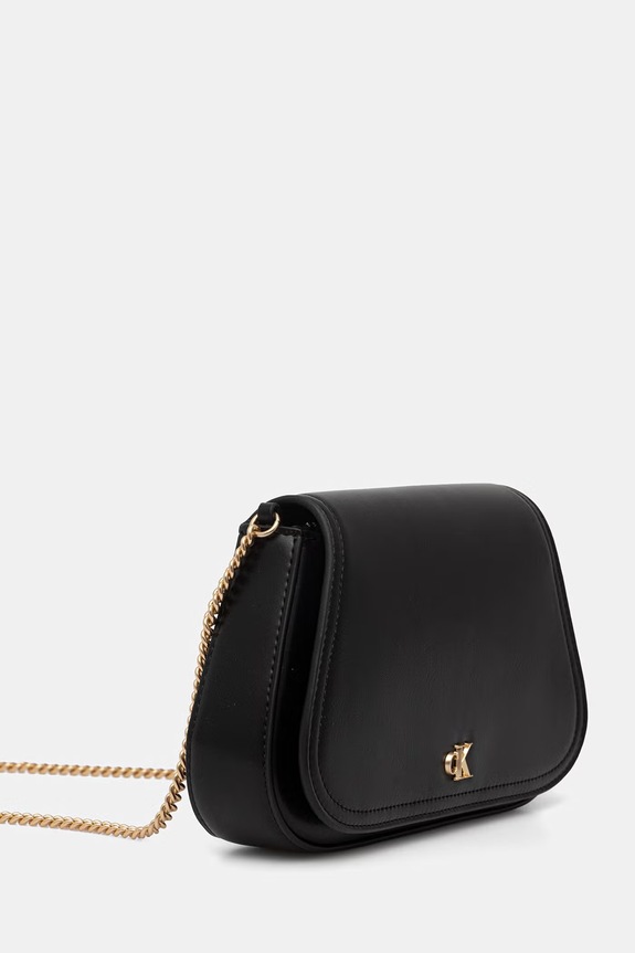 Calvin Klein torebka crossbody damska z imitacji skóry LV04F1153G czarny SS26