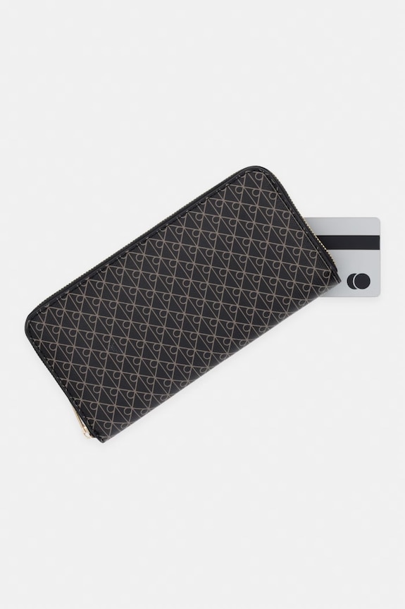Calvin Klein portofel RFID pentru femei negru LV04F1155G