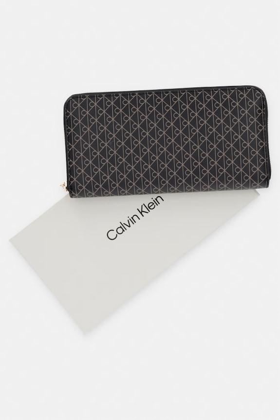 Calvin Klein portofel RFID pentru femei LV04F1155G negru