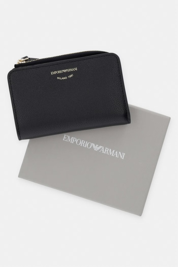 Kožni novčanik Emporio Armani EW000369.AF19568 crna