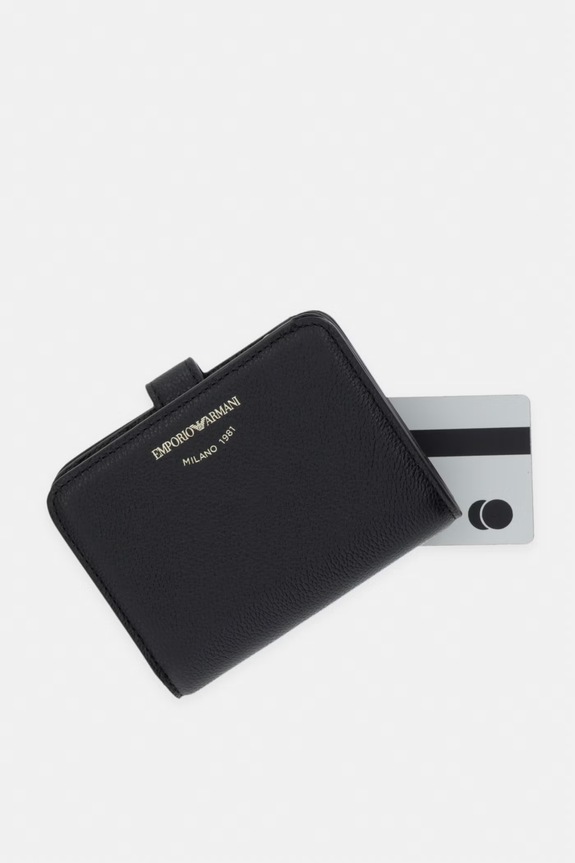 Kožni novčanik Emporio Armani crna EW003034.AF19568
