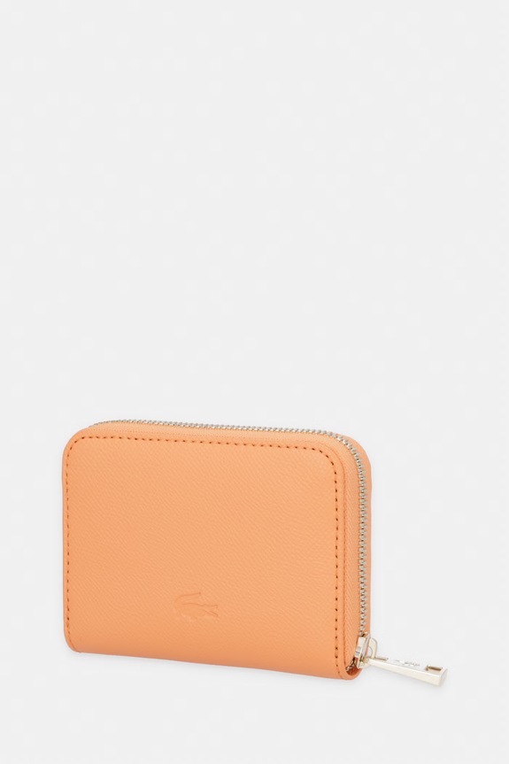 Lacoste portfel damski skórzany NF5225PH pomarańczowy SS26