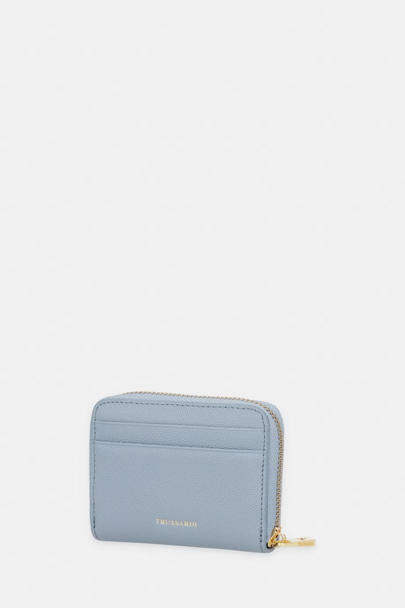 Δερμάτινο πορτοφόλι Trussardi I041E000128N μπλε SS26