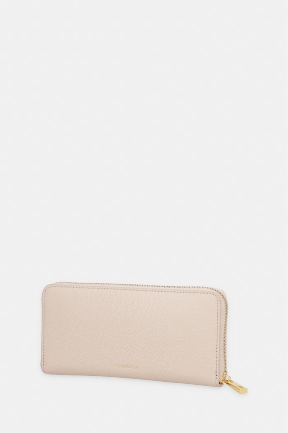 Δερμάτινο πορτοφόλι Trussardi I042E000130N μπεζ SS26