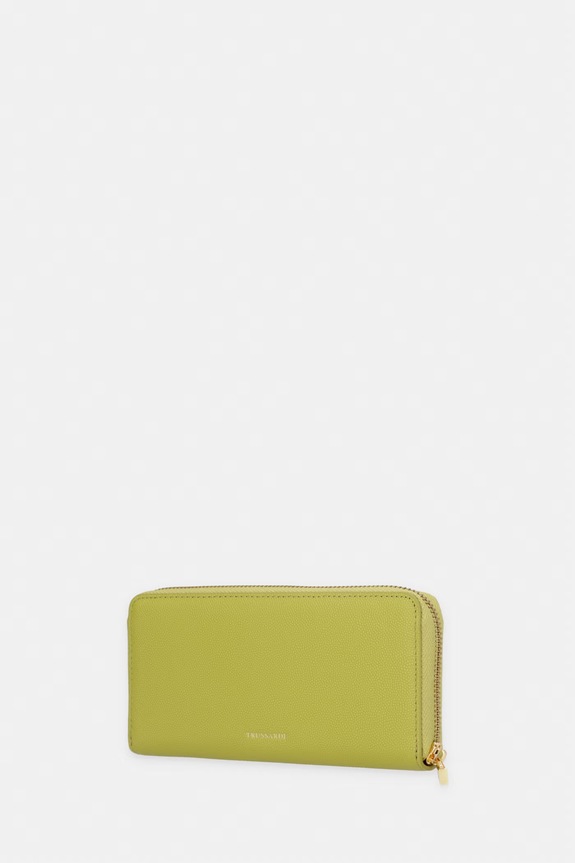 Δερμάτινο πορτοφόλι Trussardi I042E000130N πράσινο SS26