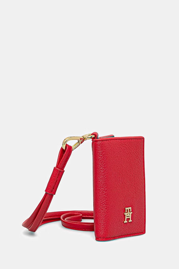 Tommy Hilfiger card-holder pentru femei AW0AW18480 rosu SS26