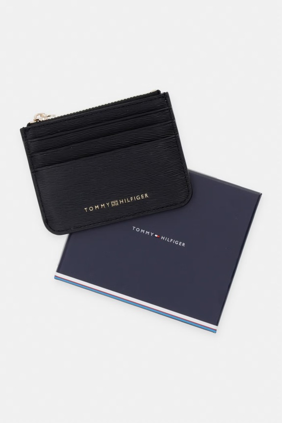 Tommy Hilfiger kártyatartó női fekete AW0AW18486