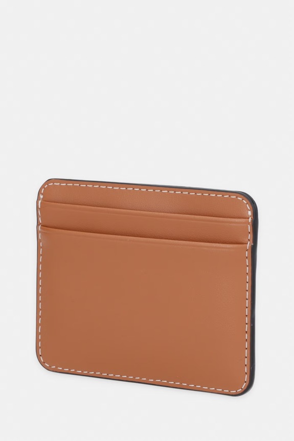 Tommy Hilfiger custodia per le carte da donna in pelle AW0AW18491 marrone SS26