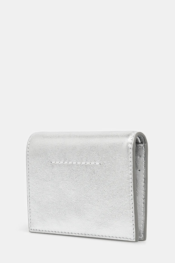 MM6 Maison Margiela portfel skórzany SA5UI0015.P8874.T9002 szary SS26