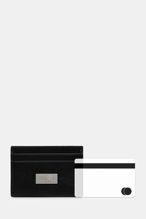 MM6 Maison Margiela bőr kártya tok SA5UI0026.P8873.T8013 fekete
