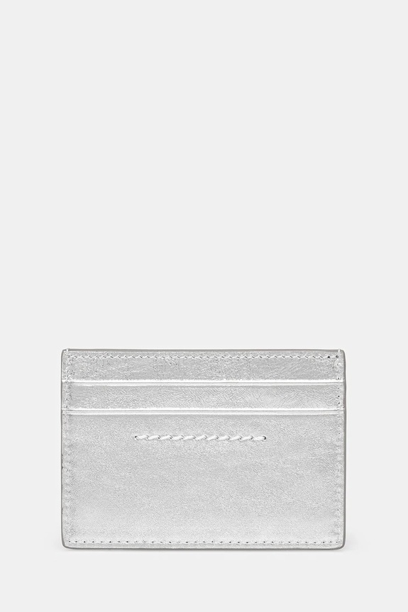 MM6 Maison Margiela etui na karty skórzane SA5UI0026.P8874.T9002 szary SS26