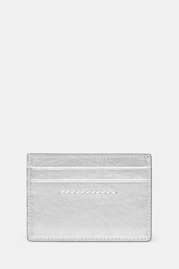 MM6 Maison Margiela etui na karty skórzane SA5UI0026.P8874.T9002 szary SS26