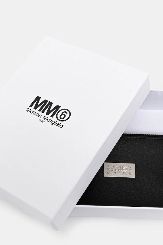 MM6 Maison Margiela portofel de piele negru SA6UI0031.P8873.T8013
