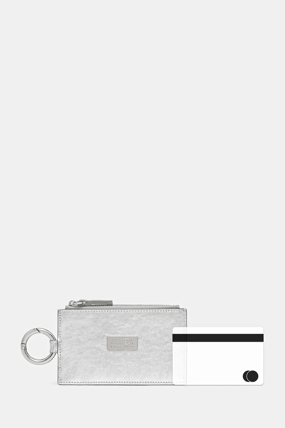 Δερμάτινο πορτοφόλι MM6 Maison Margiela SA6UI0031.P8874.T9002 γκρί