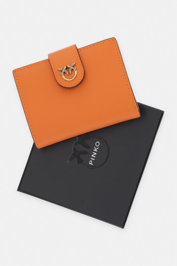 Pinko portafoglio da donna in pelle 102840.A0F1 arancione
