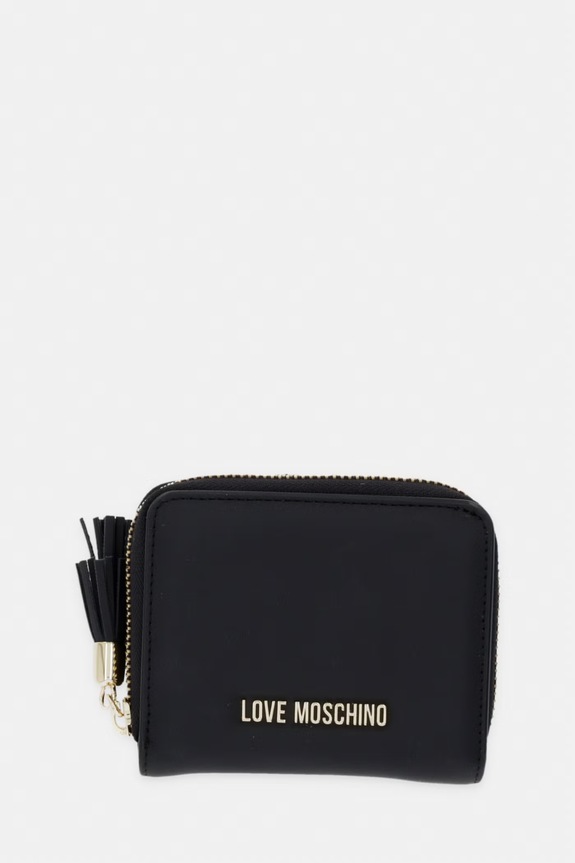 Πορτοφόλι Love Moschino απομίμηση λείου δέρματος μαύρο JC5689PP1OKD0000