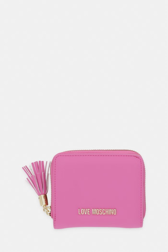 Πορτοφόλι Love Moschino απομίμηση λείου δέρματος ροζ JC5689PP1OKD0604