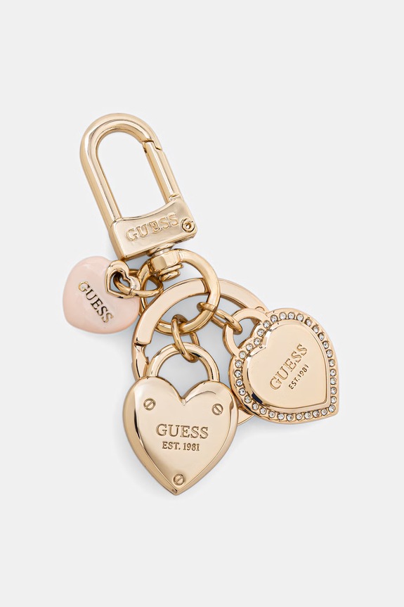 Peněženka a klíčenka Guess béžová GFBOXW.P6202