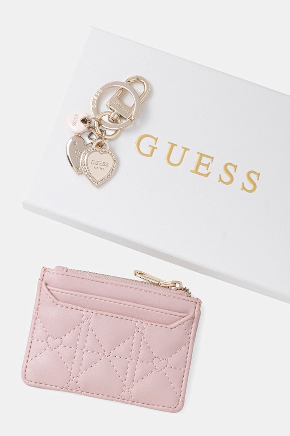 Doplňky Peněženka a klíčenka Guess GFBOXW.P6202 růžová