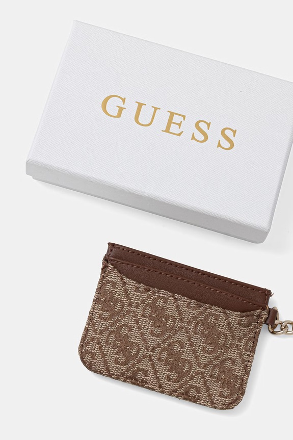Θήκη για κάρτες Guess RW7561.P6201 μπεζ SS26