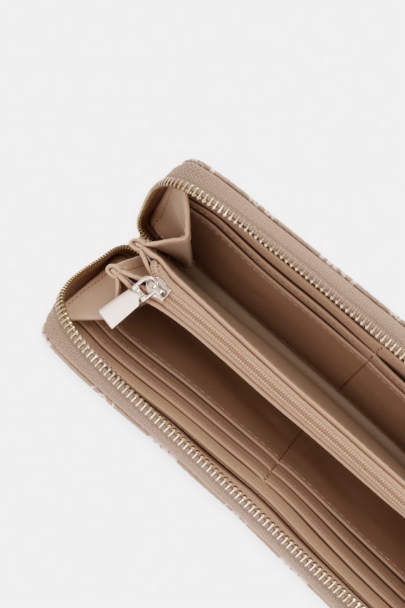 Accesorii Guess portofel pentru femei, cu imitație de piele EMELIE SWGP99.28146 bej