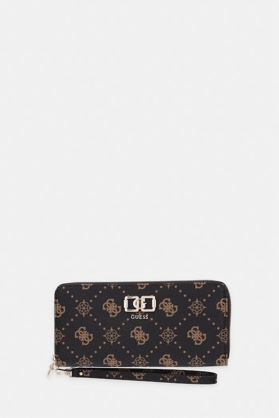 Guess portofel pentru femei, din imitație de piele EMELIE maro SWGP99.28146