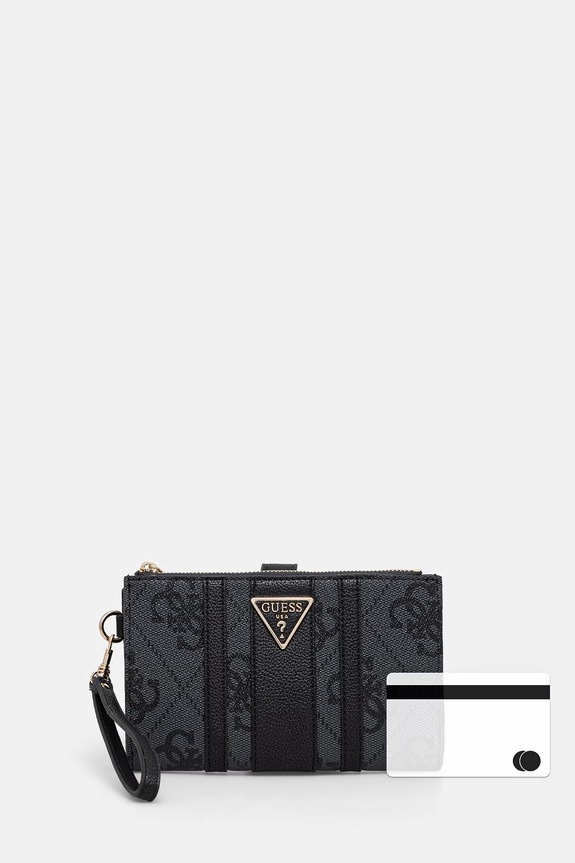 Guess peňaženka dámska z imitácie kože LAUREL SWSS74.59157 sivá